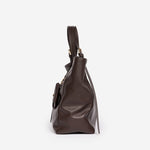 Azzurra S Italian Leather Bucket Bag