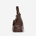 Azzurra S Italian Leather Bucket Bag