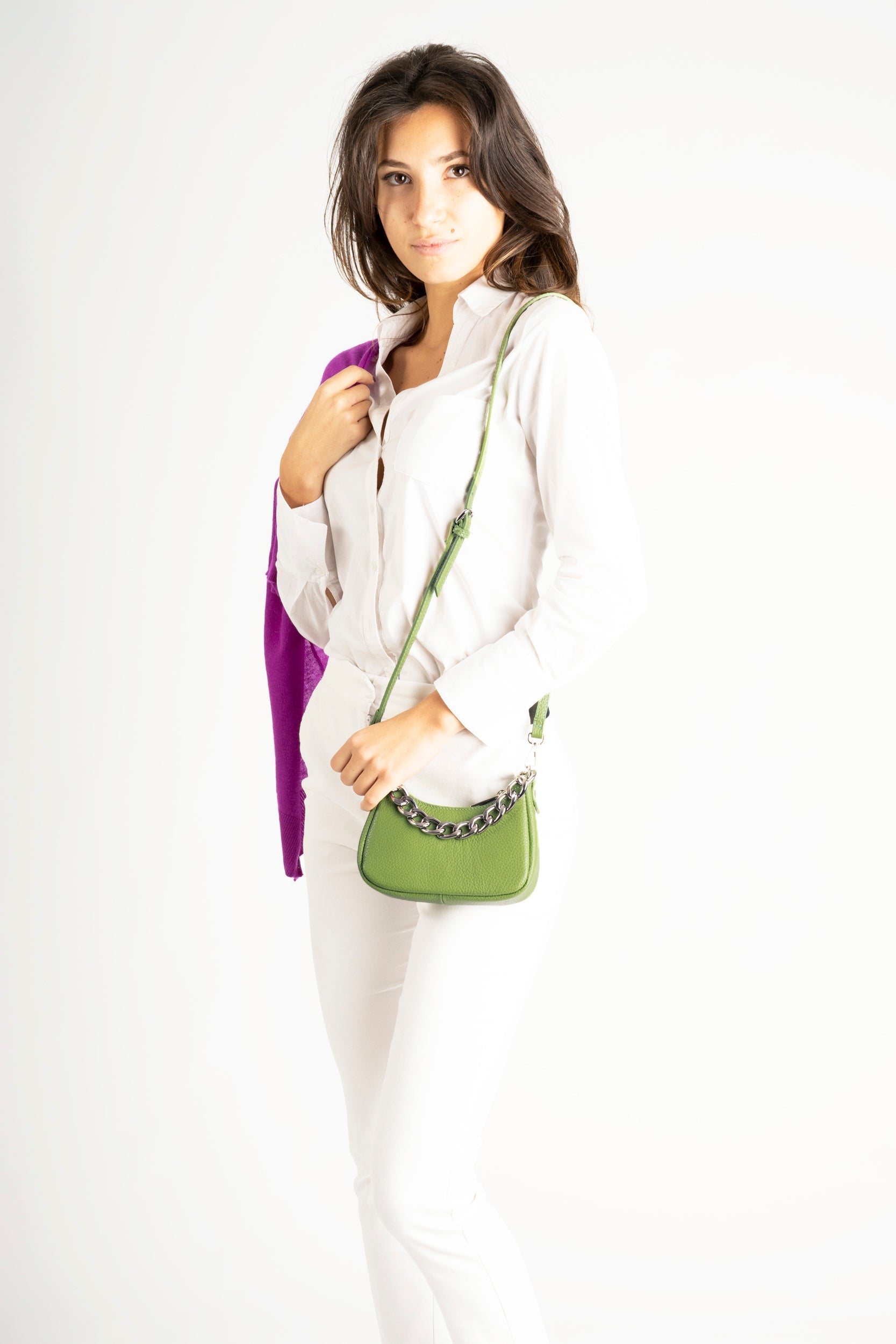 Celeste Italian Leather Shoulder Bag