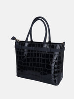 Pierre Cardin 55114 Croc Leather Shoulder Bag – Bordeaux