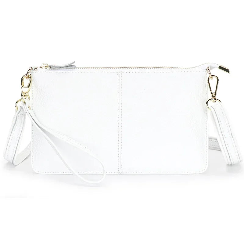 Luna Genuine Leather Crossbody Clutch