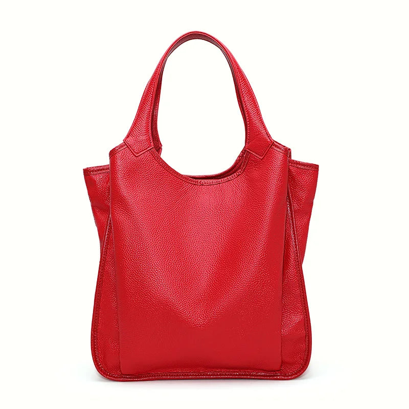 Carlotta Genuine Leather Tote Bag
