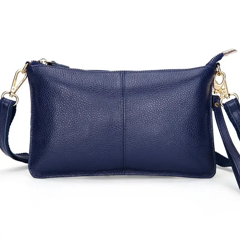 Luna Genuine Leather Crossbody Clutch