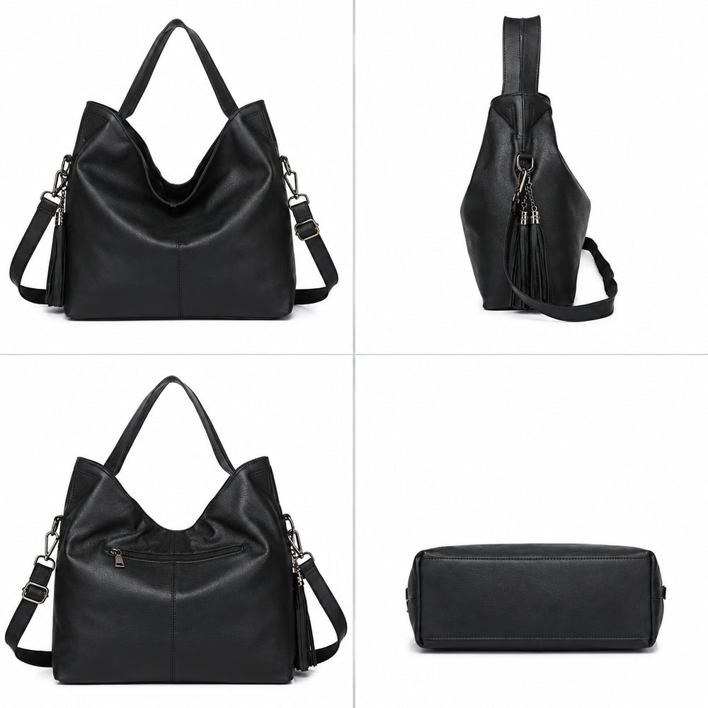 Elara Genuine Leather Hobo Bag
