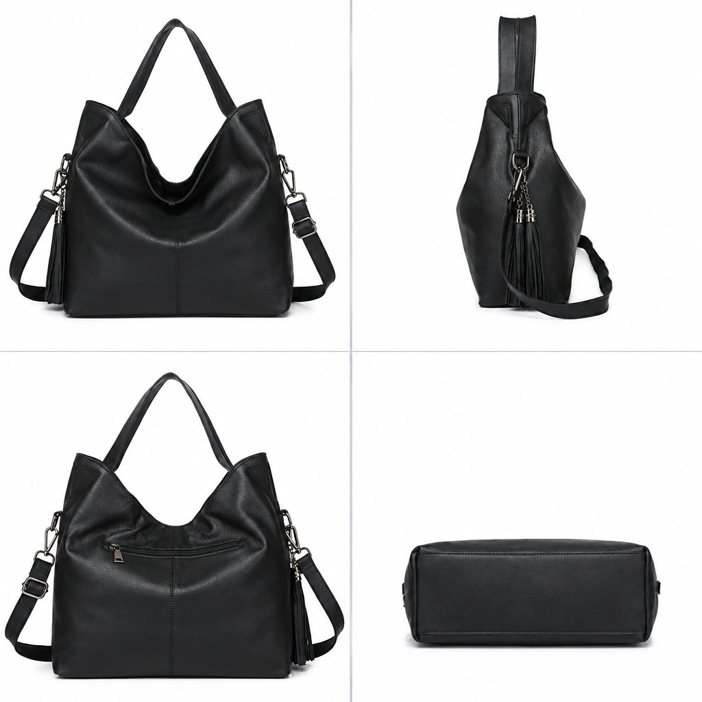 Elara Genuine Leather Hobo Bag