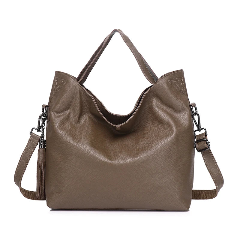 Elara Genuine Leather Hobo Bag