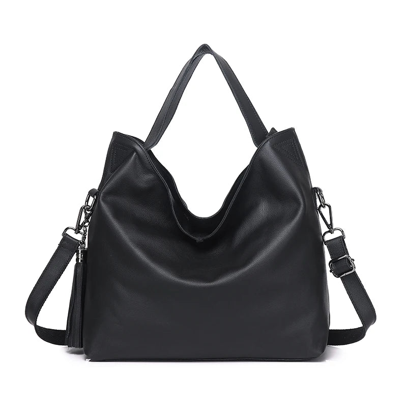 Elara Genuine Leather Hobo Bag