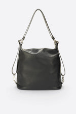 CORDELIA Leather Backpack - Black