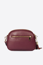 EBE leather crossbody bag - Wine