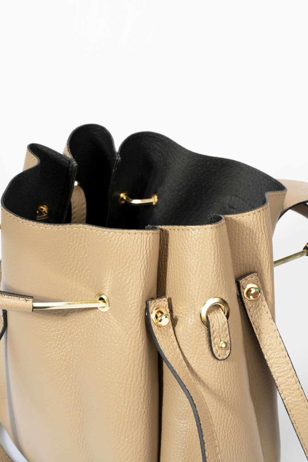 Delmira Italian Leather Top Handle Bag