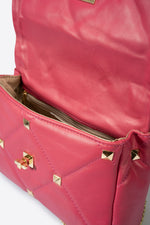 KYLIE leather top handle bag - Fuxia
