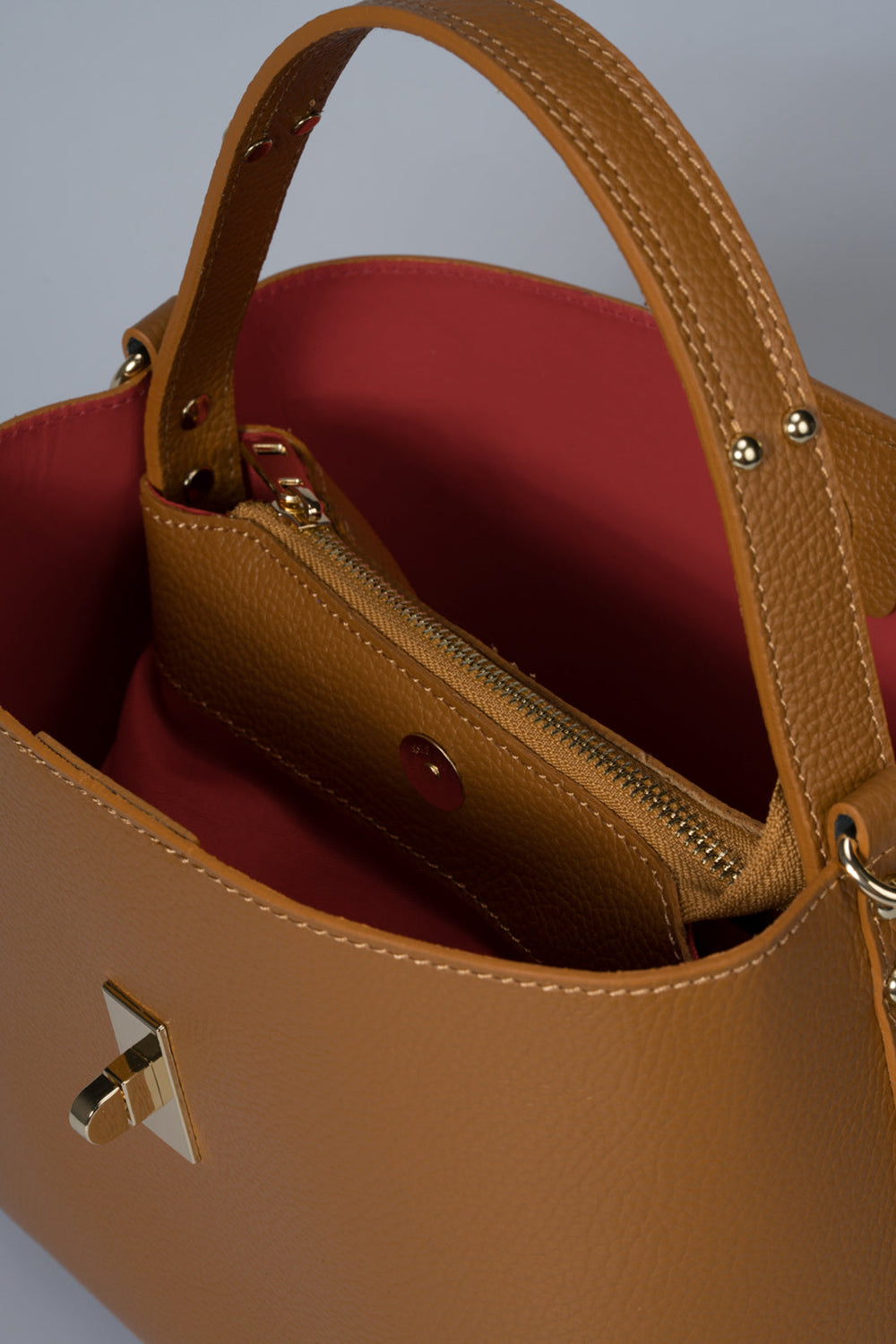 Orlena Italian Leather Top Handle Bag