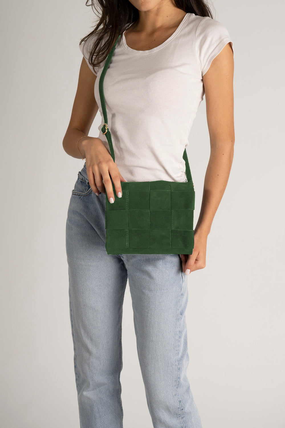 Zorelia Italian Leather Crossbody Bag