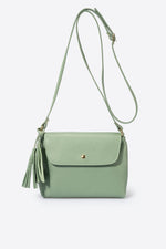 ASTER Leather Crossbody Bag - Menta