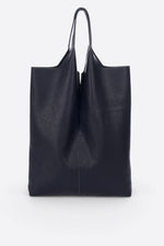 ARINA leather tote bag - Dark Blue