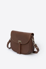 BELA leather crossbody bag - Brown