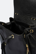 MAEVE leather backpack - Black