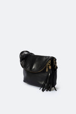 AGATHA leather crossbody bag - Nero