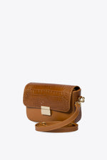 JUNO leather crossbody bag - Cuoio