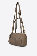 NOOR leather bowling bag - Taupe