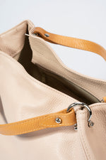 AZALEA leather top handle bag - Cipria+Cuoio