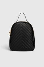 PAOLA Leather Backpack - Black
