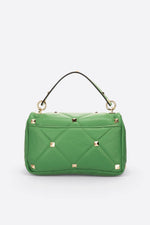 KYLIE leather top handle bag - Green