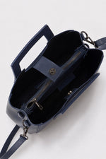 ANTHEA leather top handle bag - Blue