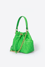 TILLY SMALL leather top handle bag - Green