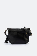 AGATHA leather crossbody bag - Nero
