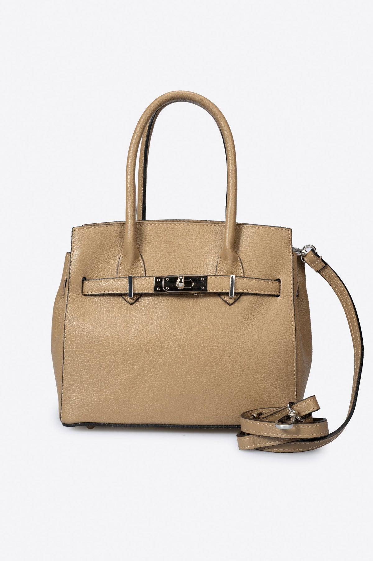 Tivalia Italian Leather Top Handle Bag