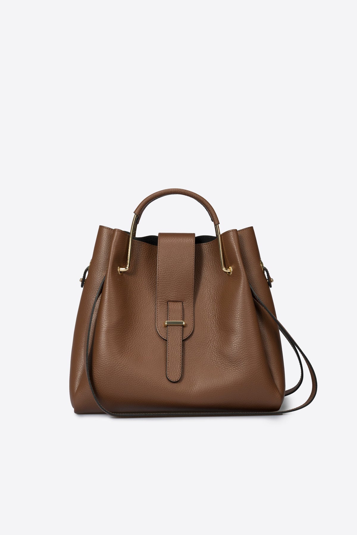 Delmira Italian Leather Top Handle Bag