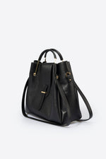 DIONE leather top handle bag - Nero
