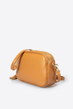 EBE leather crossbody bag - Cuoio