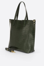 BRENDA leather shoulder bag - Green