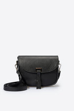 BELA Leather Crossbody Bag - Nero