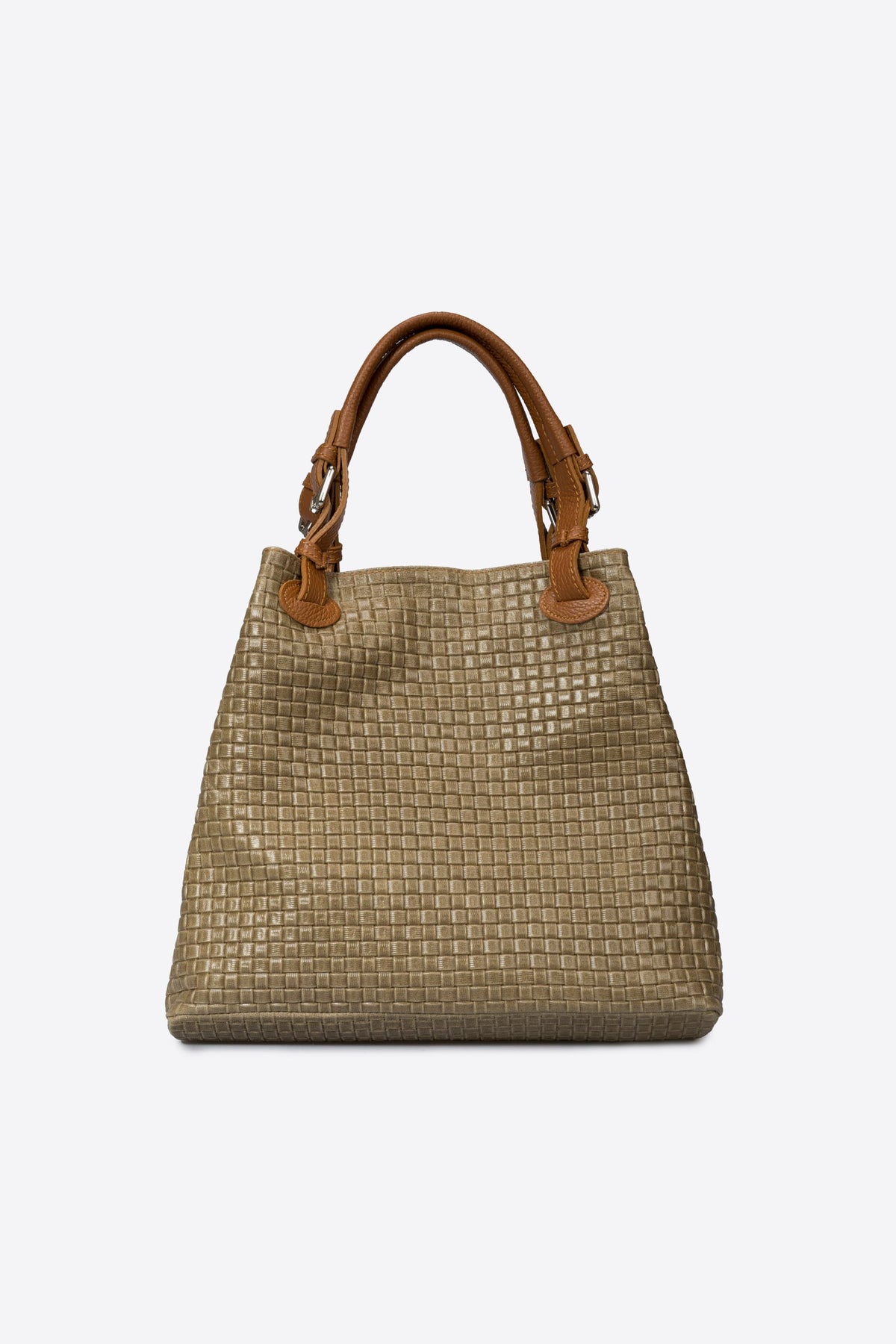 ARIA Leather Tote Bag - Fango
