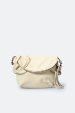 AGATHA Leather Crossbody Bag - Latte