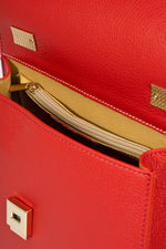 ASTRID leather top handle bag - Red
