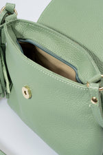 ASTER leather crossbody bag - Menta