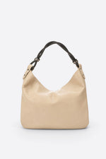NORA Leather Shoulder Bag - Taupe