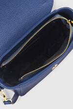 FREYA leather crossbody bag - Blue