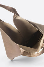 ARINA leather tote bag - Gun Metal