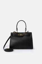 DALIA leather top handle bag - Nero