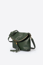 AGATHA leather crossbody bag - Verde