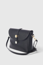 FREYA leather crossbody bag - Black