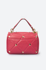 KYLIE leather top handle bag - Fuxia