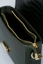 JUNO leather crossbody bag - Green