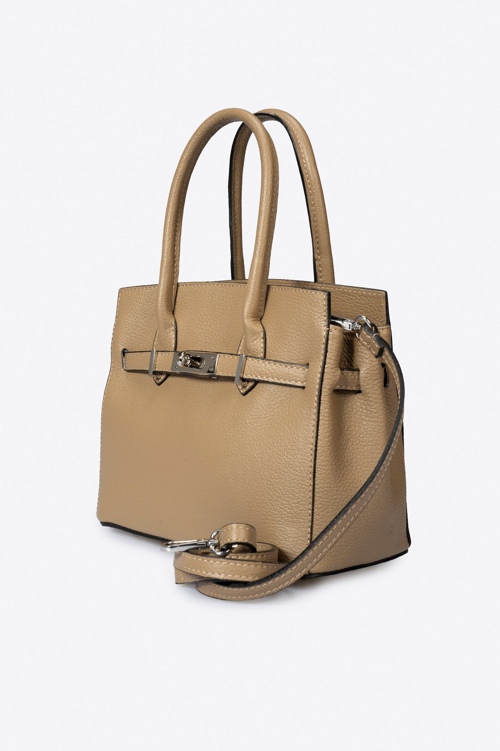 Tivalia Italian Leather Top Handle Bag
