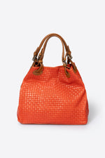 ARIA suede tote bag - Red